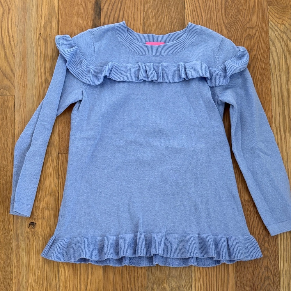 Lilly Pulitzer Lavender Ruffled Sweater